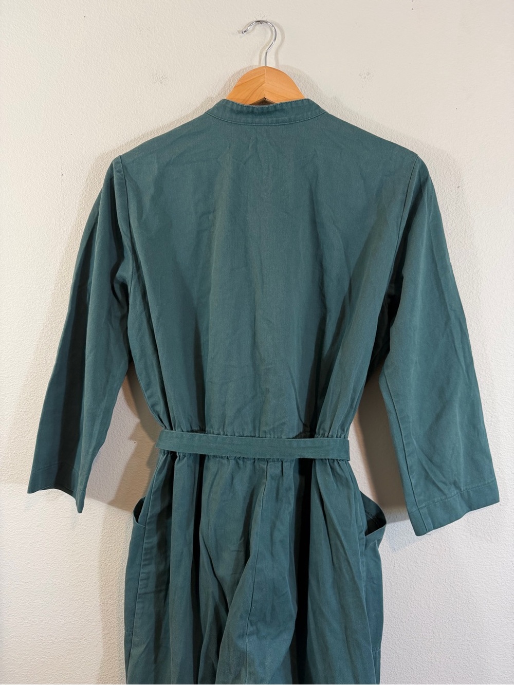 Dagg & Stacey Finch Boiler Jumpsuit Size 12 Green Belted Gorpcore Utility Casual - Picture 9 of 12